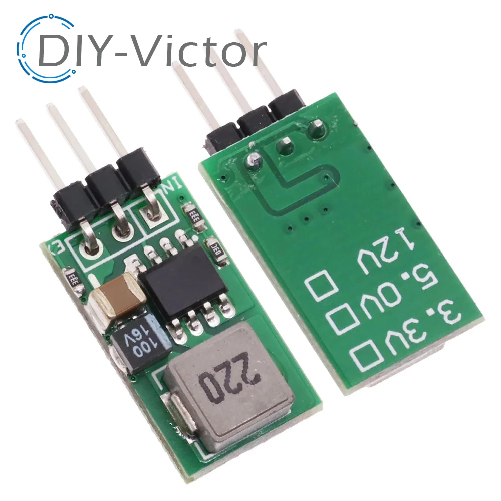 2Pcs DC-DC Step-down Buck Power Supply Module 5.5V-32V 5V 1A Synchronous Rectifier Converter Voltage Regulator Replace LM7805