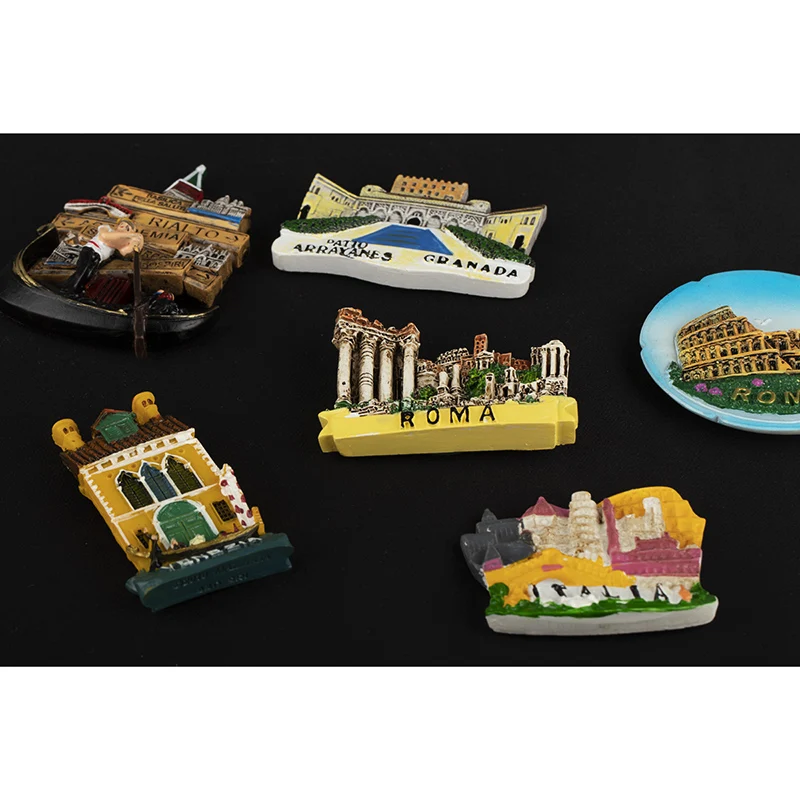 Europe Italy Rome Venice fridge magnets Refrigerator Stickers 3D Magnetic Stickers Italian Tourism Souvenir Collection Gifts