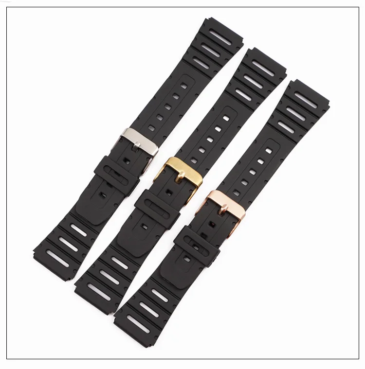 Weiches Uhrenarmband für Casio Uhren CA-53W CA-61W FT-100W W-520U W-720G TPU 18mm 20mm Armband FT100W – Detail 4