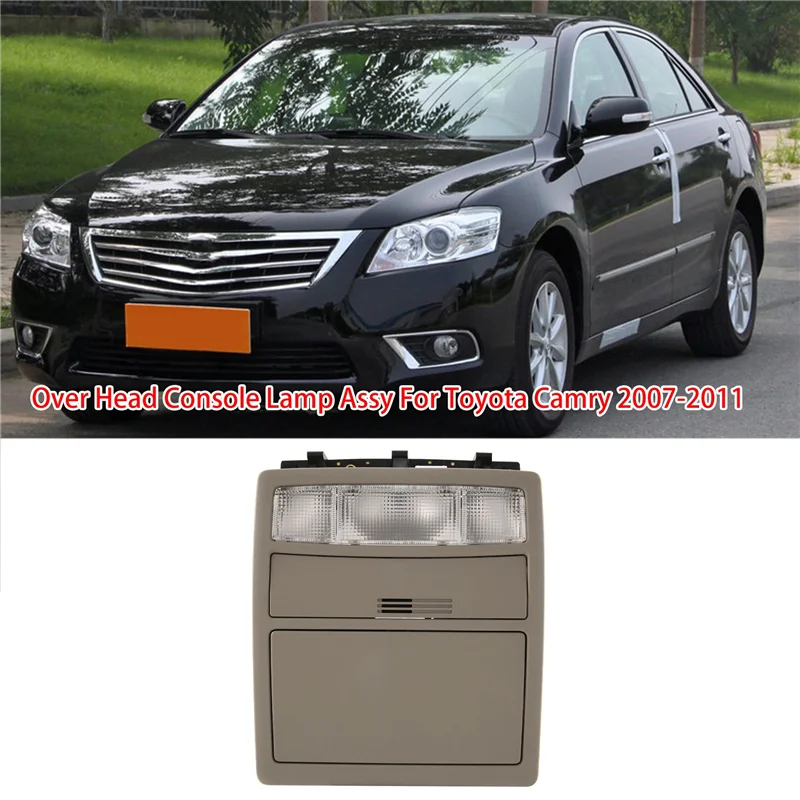 

Car Front Reading Light for Toyota Camry Land Cruiser Aurion 2007-2011 Indoor Ceiling Light Assembly Glasses Case