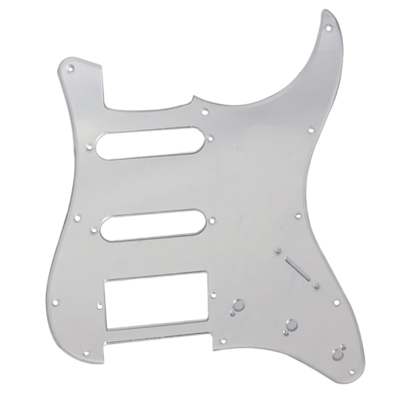 Mirror Guitar Pickguard 11 Holes ST SSH Guitar Scratch Plate With 11Pcs Pickguard Screws For FD ST Guitar Accessories