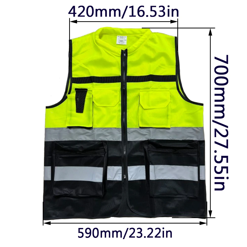 Motorcycle Accessories High Visibility Reflective Vest Belt Night Running and Cycling Safety Security Warning Vest Night Riding