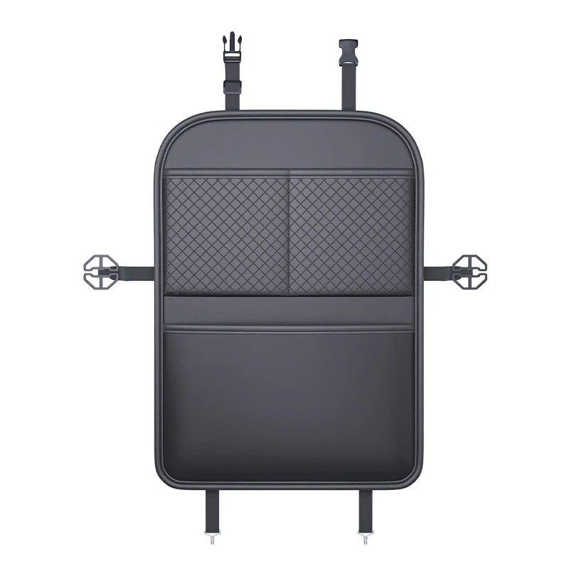 Neue Auto Sitz Schutz Abdeckung Auto Sitz Kick Proof Pad mit Taschen PU Auto Sitz Zurück Lagerung Tasche Multi-funktionale tablet Halter