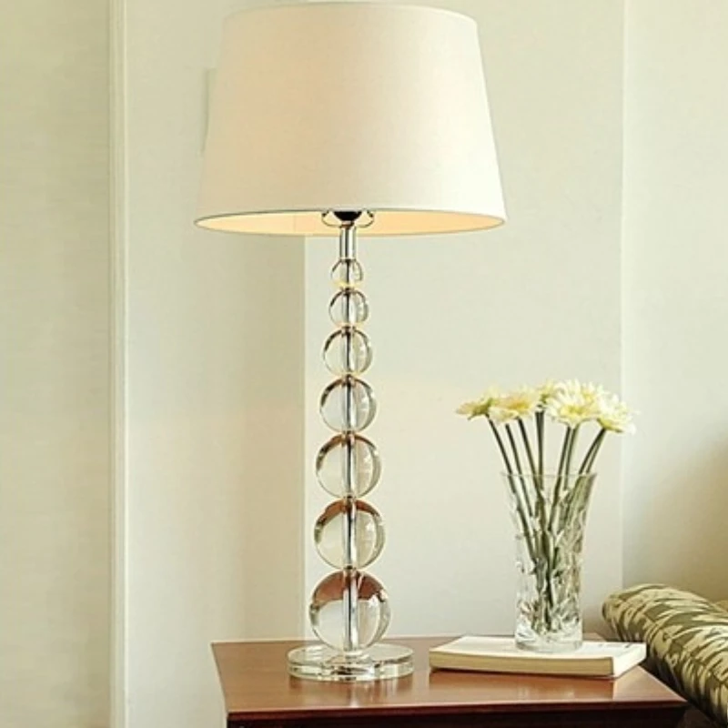 

Modern Fashion LED Floor Lamps Bright Pearl Crystal Stand Lights Bedroom Nightstand Atmosphere Luxury Decoration Home Desk Lamp