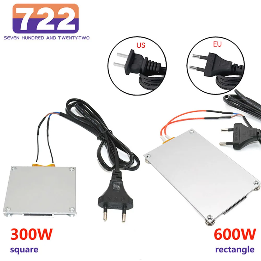 H Heating Soldering Chip Square Aluminum Desoldering BGA led lamp  Station PTC Split Plate LED Remover 220V 260 Degree 300W/600W