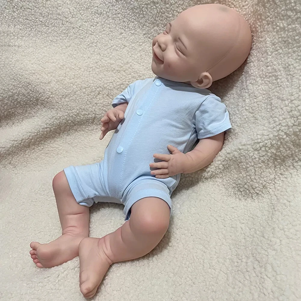 愛らしい 18 インチリボーンベビードール手作り塗装ソフトシリコン新生児人形クリスマス誕生日や特別な日のギフト