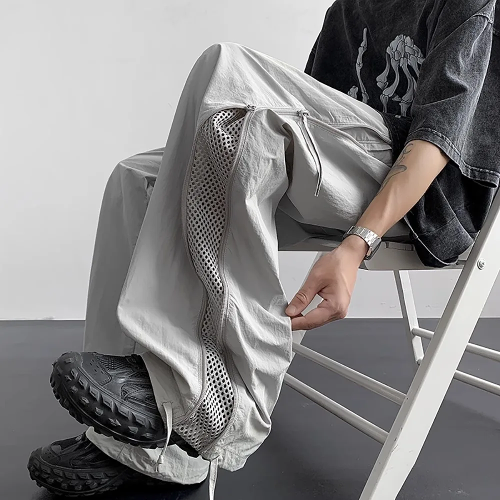 

Мужские альпинистские брюки, новинка лета 2025 года, быстросохнущие водонепроницаемые брюки, свободные прямые повседневные брюки