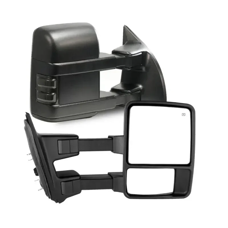 

PZ Towing Mirrors Replacement Fit for 2008-2016 F-250 F-350 F-450 F-550 SUPER DUTY,POWER HEATED W/SMOKE SIGNAL,BLACK (PAIR SET)