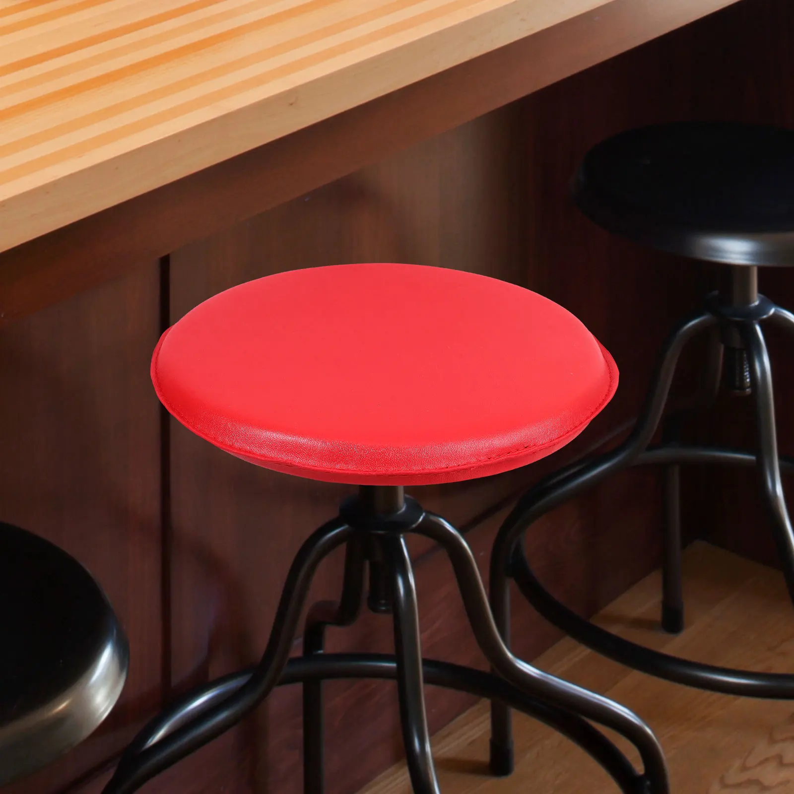 

1pc Round Board Replacement Smooth Wooden Surface Wood Stool Top Part For Home Pu Bar Stool Repair Kit Strong Seat Board