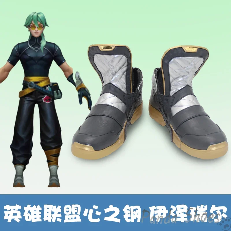 

LOL Ezreal Cosplay Shoes Anime Game League of Legends Cos Purple Cosplay Costume Prop Shoes for Halloween