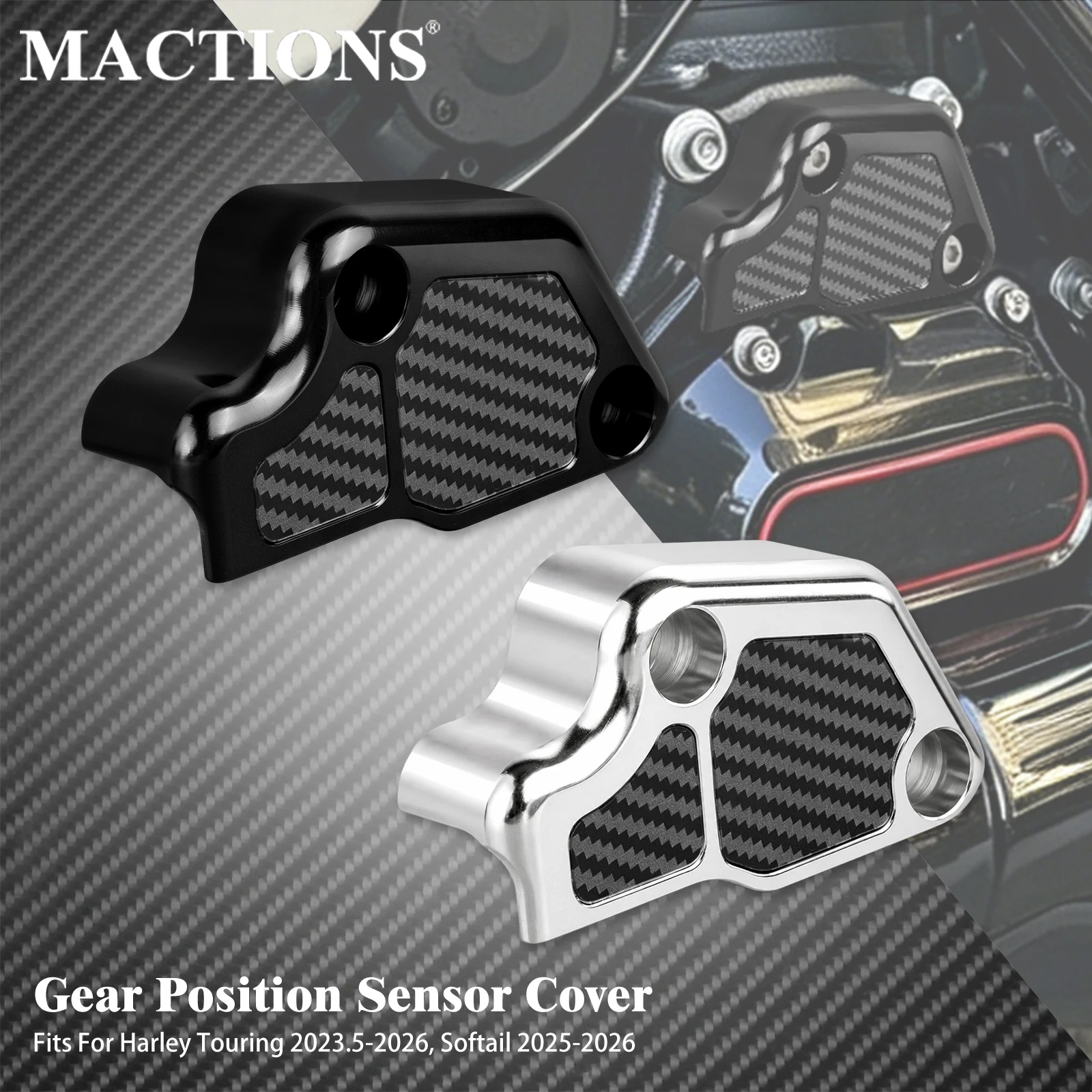 Motorcycle Gear Position Sensor Cover CNC For Harley Softail 2025 2026 Breakout Low Rider Touring Street Road Glide 23.5-26
