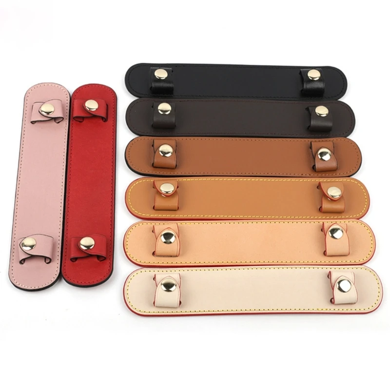 Leather Bag Strap Decompression Shoulder Pads Wide Cowhide Bag Strap Shoulder Rest Handle Fixing Clip Bag Accessories