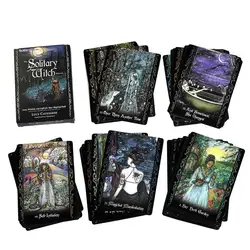 Tarot Deck Cards  45 Cards Solitary Witch Oracle English Version Oracle Cards for Divination Tarot Table Board Game Tarot Gift