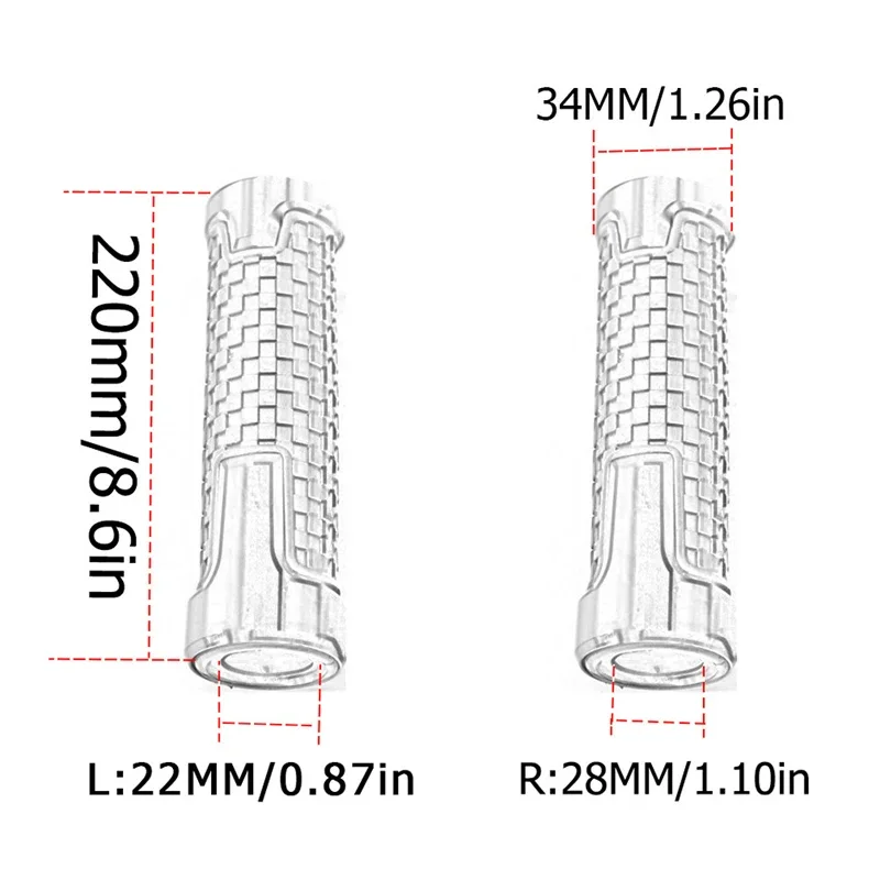 Motorcycle CNC Aluminum Rubber Gel 22mm Handle Bar Grip Hand Grips For KAWASAKI NINJA Z800 Z750 ZX10R ZX6R ER6N