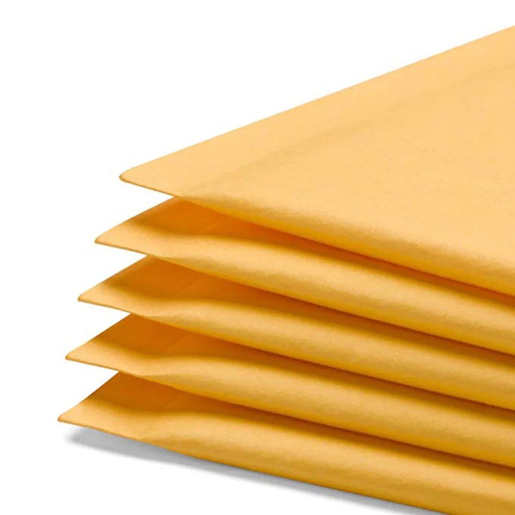 20Pcs 130x170mm Kraft Bubble Mailer Envelopes Lightweight Padded Mailing Bags for Office Home School Shipping Protection Air