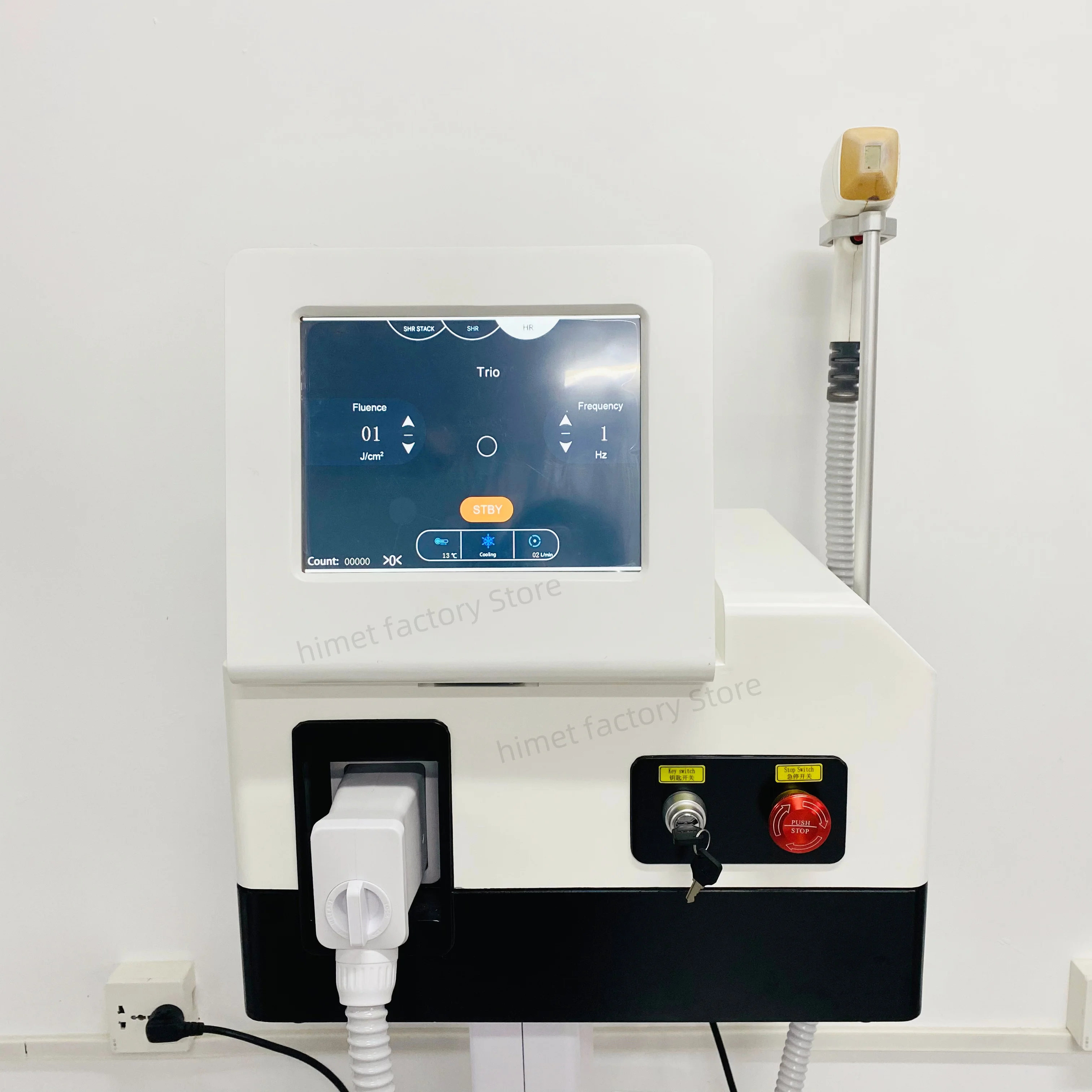 プラチナアイスレーザー脱毛機,755 W,808, 1064,3500,有効,工場価格