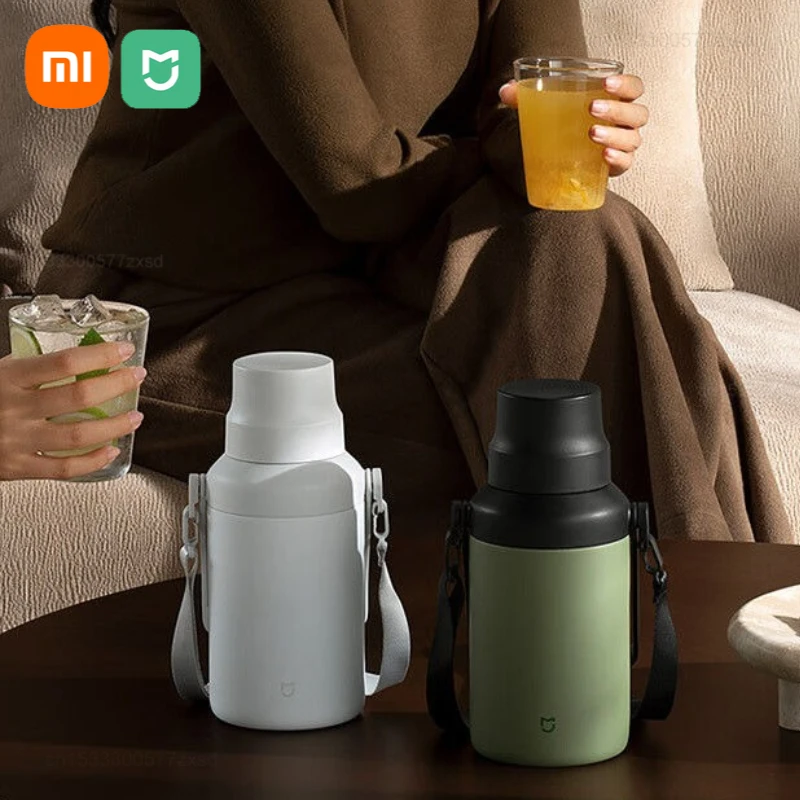 

Xiaomi MIJIA 1 л Изолированная Вакуумная чашка для воды большая емкость 316 нержавеющая сталь подкладка долговечный замок холодные портативные чашки для воды