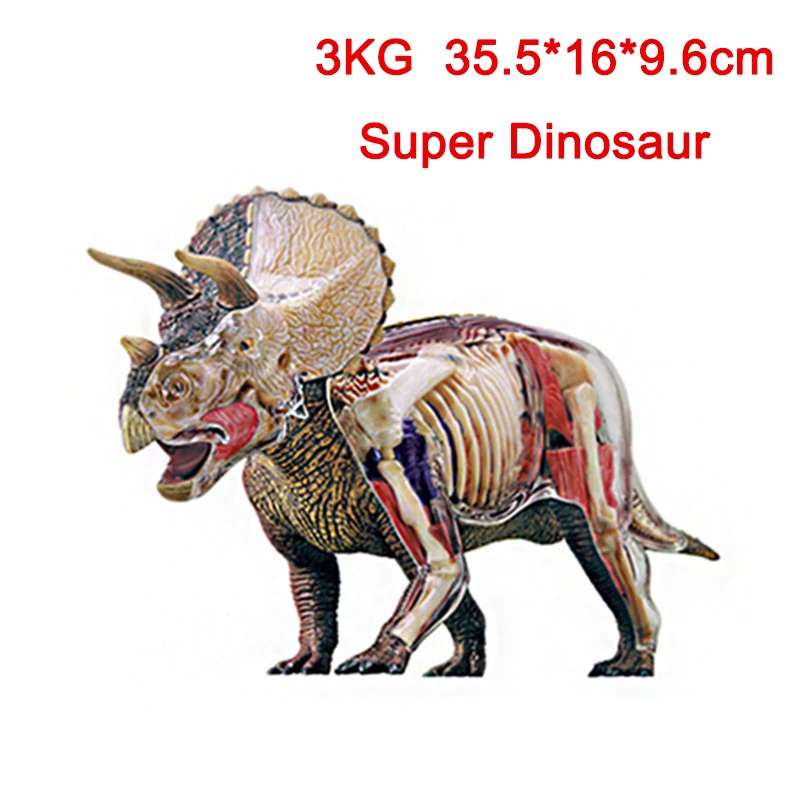 

3KG Super Tyrannosaurus Rex Triceratops Velociraptor Anatomy Model DIY Educational Animal Toy Teaching Resources Dinosaur