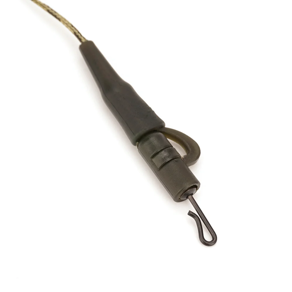 Hirisi 6er-Pack 45lb geflochtene Lead-Core-Schnur, vorgebundene Helikopter-Chod-Hair-Rig mit Bleiklippe und Wirbel, vorgefertigtes Karpfen-Rig, Terminal Tackle – Detail 4