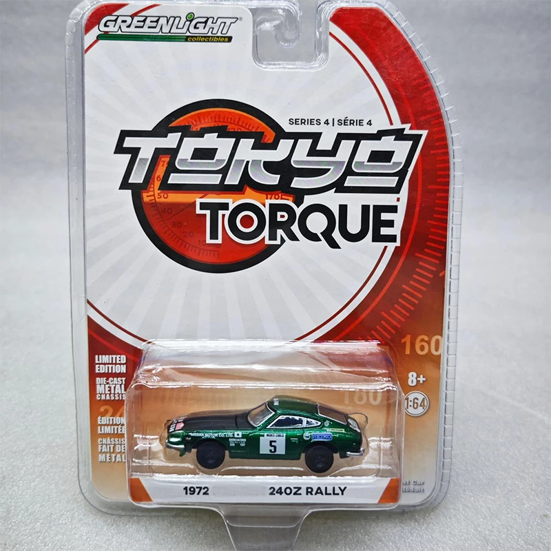 Greenlight 1:64 Safari 240Z Skyline 2000 GT-R Green Machine Series Diecast Model Alloy Car Child Gift Collect Ornaments