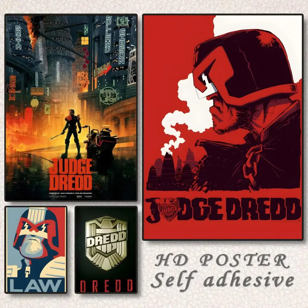 Classic Retro Movie J-Judge DreddS Poster Gift with prints Home bedroom living room decoration promotion and display