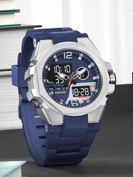 Smael Marke Sport uhr 8103 LED Licht Wecker Dual Time Display wasserdichte Auto Date Uhr für Männer