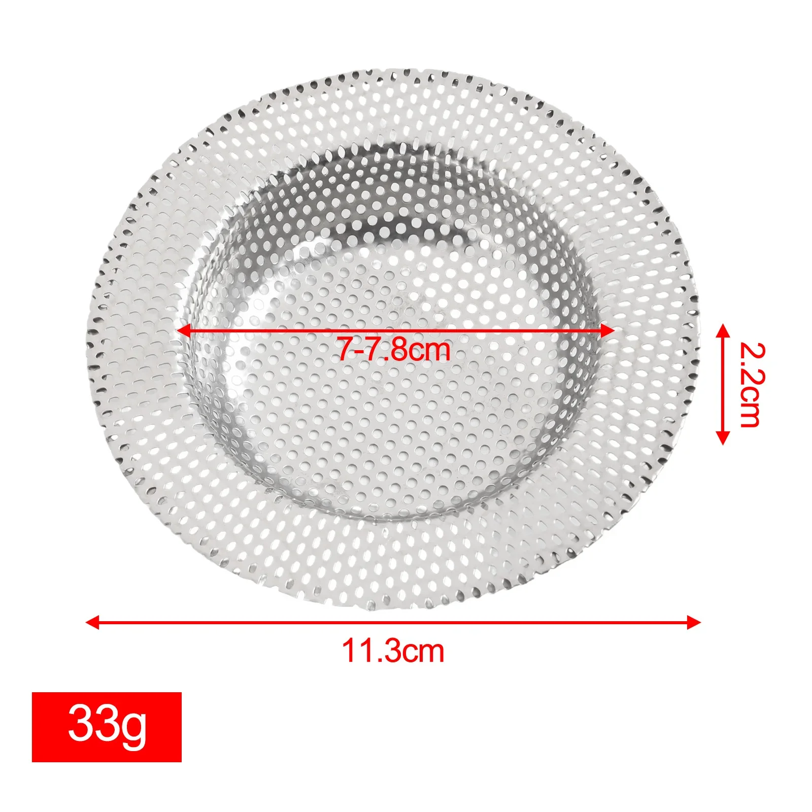 Water Sink Filter Stainless Steel Mesh Strainer Kitchenware Bathroom Floor Drain Cover  Shower Hair Catche Stopper