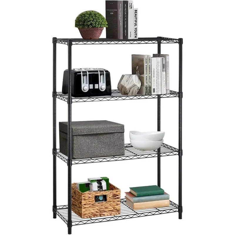 

14x36x54 Inch 4-Shelf Storage Shelves Heavy Duty Shelving Unit for Kitchen Metal Shelves Garage Organizer Wire Rack Shelving