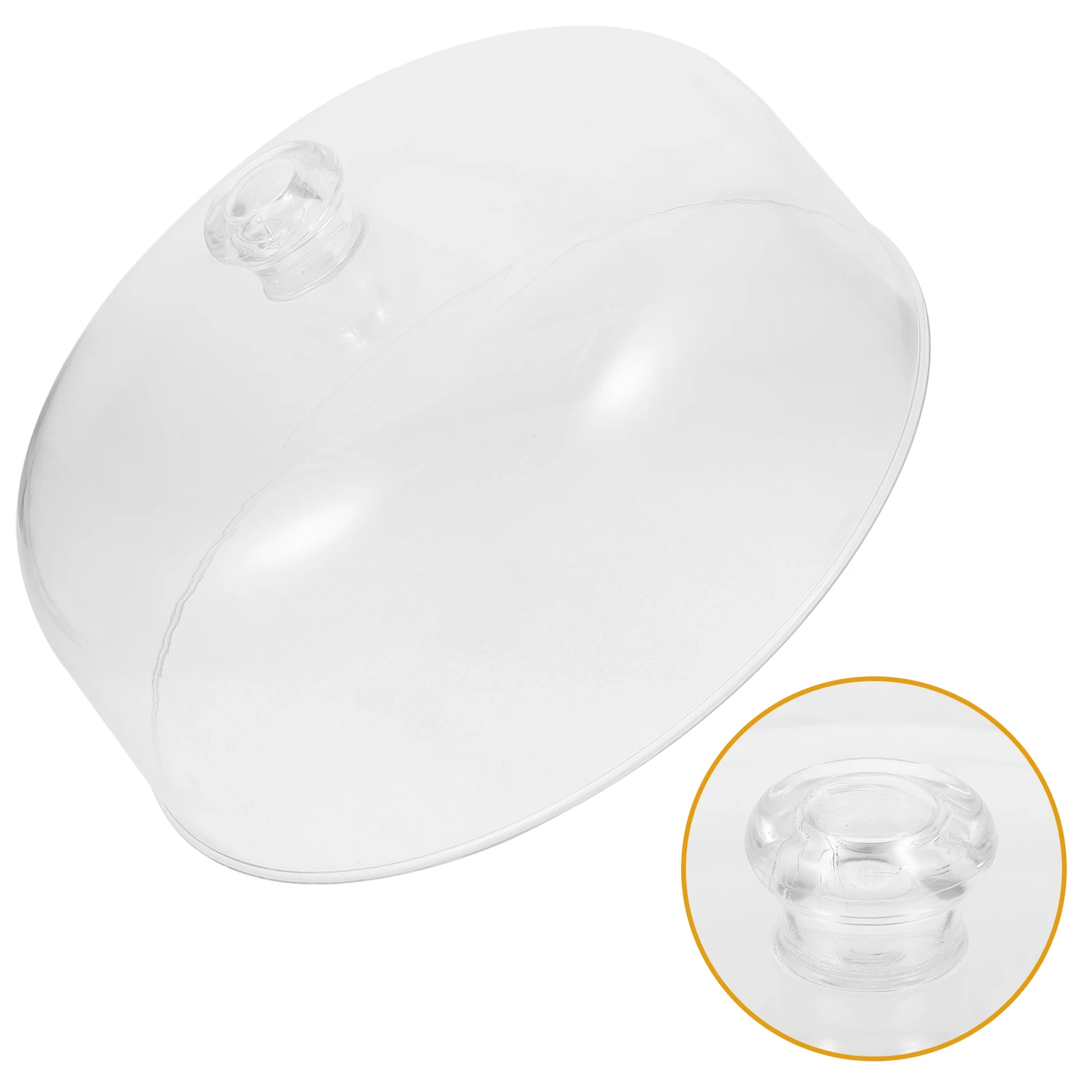 

Transparent Cake Covers Clear Acrylic Dome Kitchen Food Covers Tray Dessert Protective Reusable Display Plastic Cake