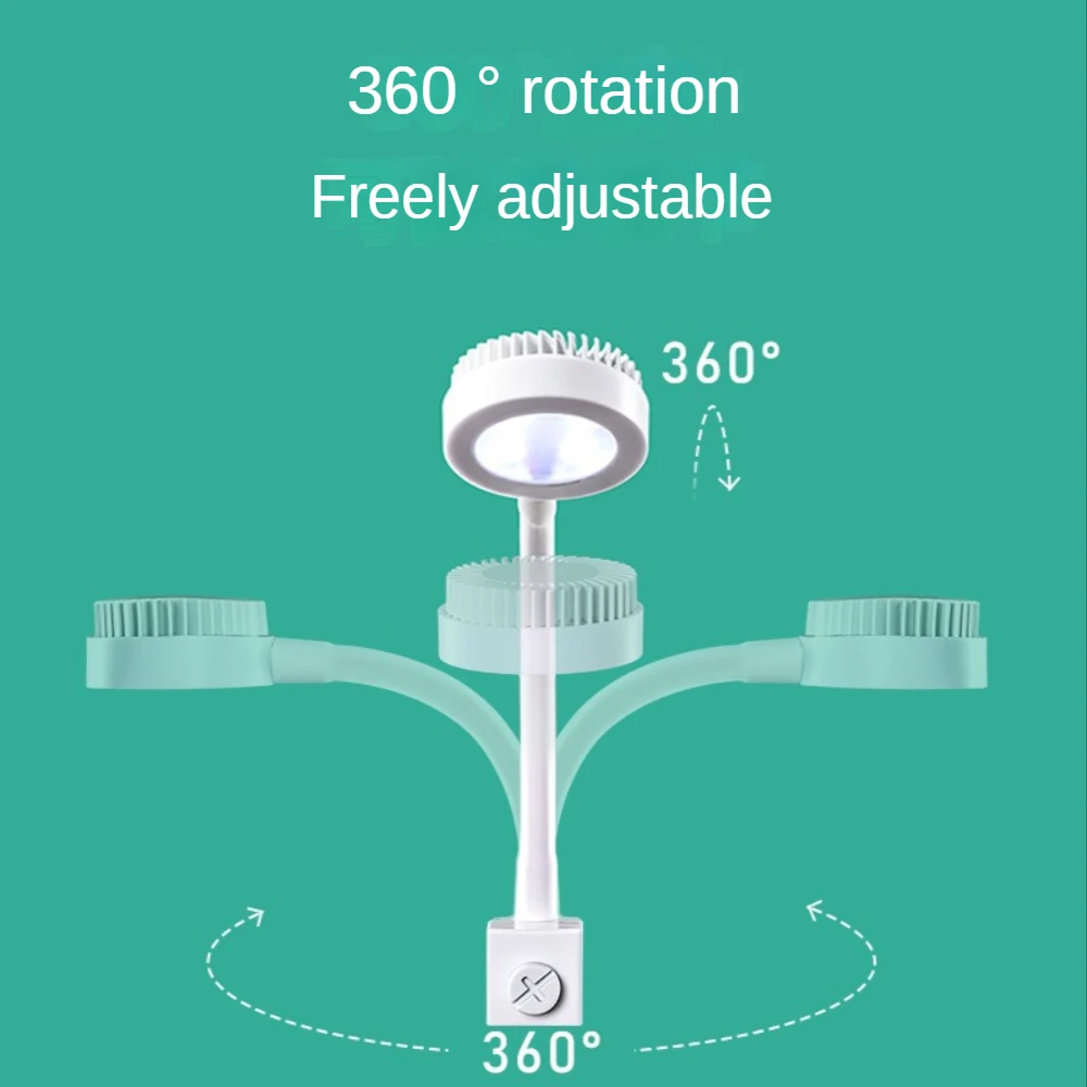 Mini LED Fish Tank Light,Full Spectrum LED aquarium Light ,Water Plant Lamp, Help for Plant Growth, 360° Rotation Bracket, 5W