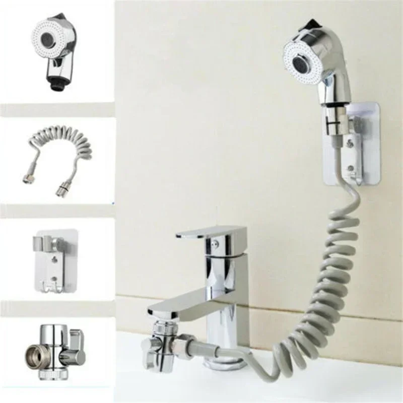 Bathroom Faucet Sprayer Sprinkler+Base+Hose+Valve Set For Hand Basin Sink With G1 / 2 Thread Spray Shower Faucet