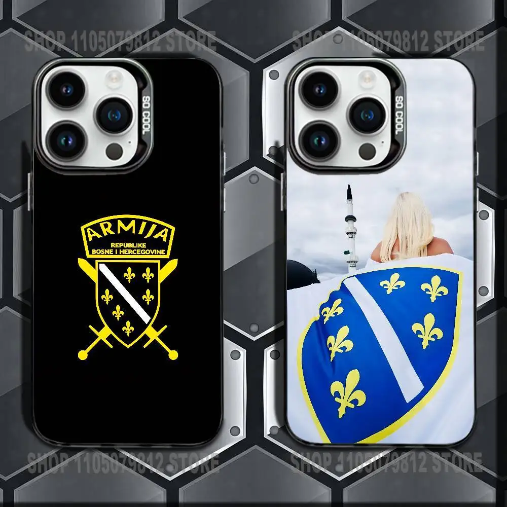 

Чехол для телефона с флагом Боснии и Герцеговины для iPhone 17,16,15,14,13,12,11 Pro Max Plus, мягкая задняя крышка из ТПУ с цветным градиентом