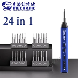 MECHANIC ES240 24in1 Universal Electric Screwdriver Set  forElectronic Products Maintenance Mobile Phone Disassembly Repair Tool