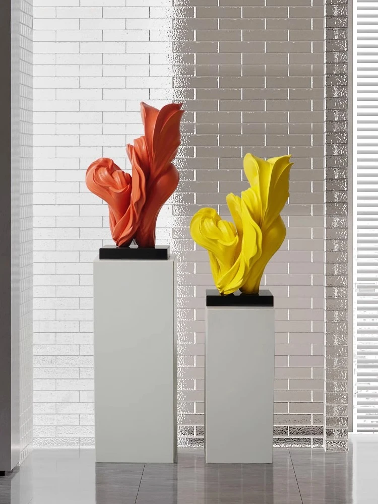 

Modern art pattern sculpture decoration model room hotel lobby floor installation creative home entrance ornament