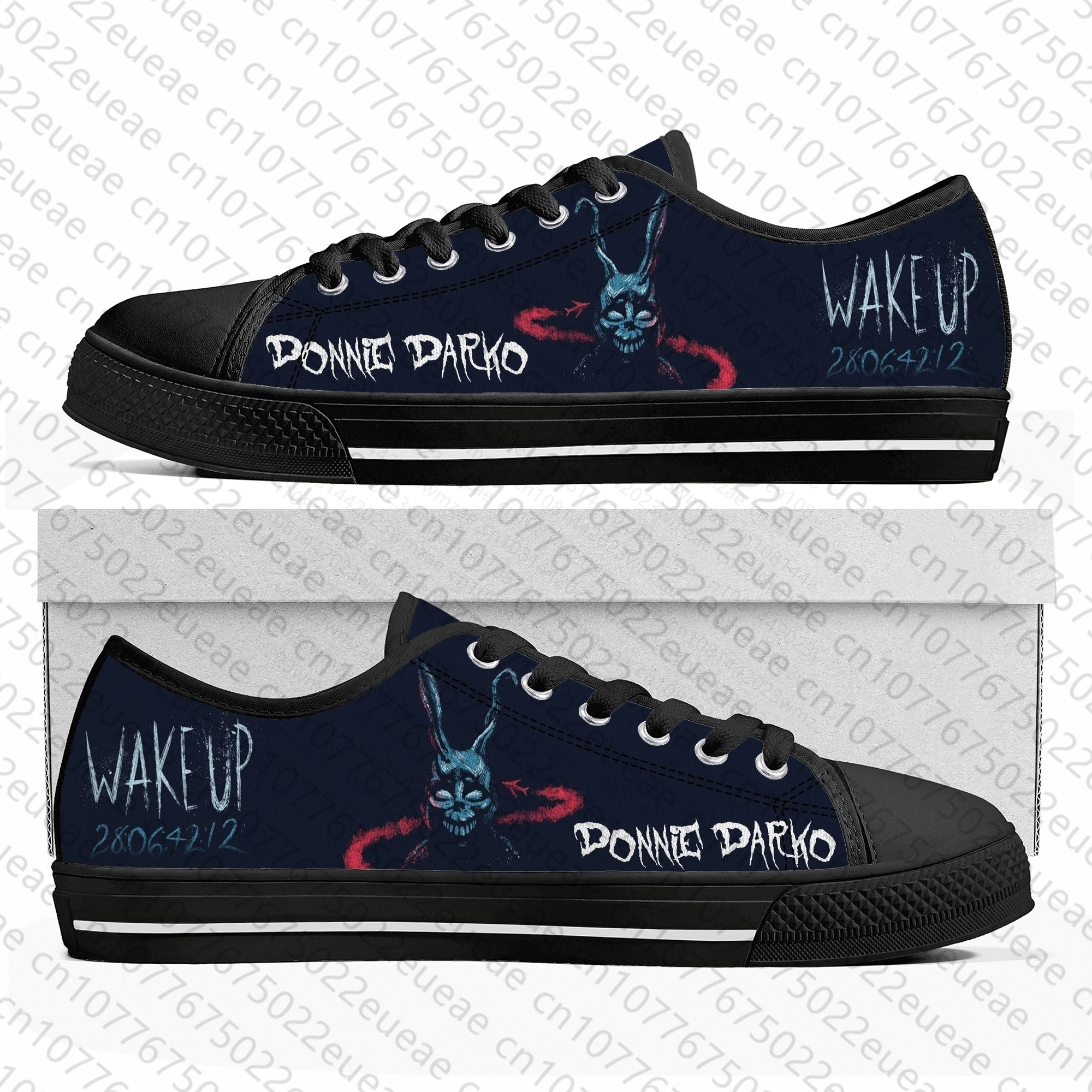 Donnie Darko Low Top Sneakers Mens Womens Teenager Canvas High Quality Sneaker Casual Custom Made Shoes Customize DIY Shoe