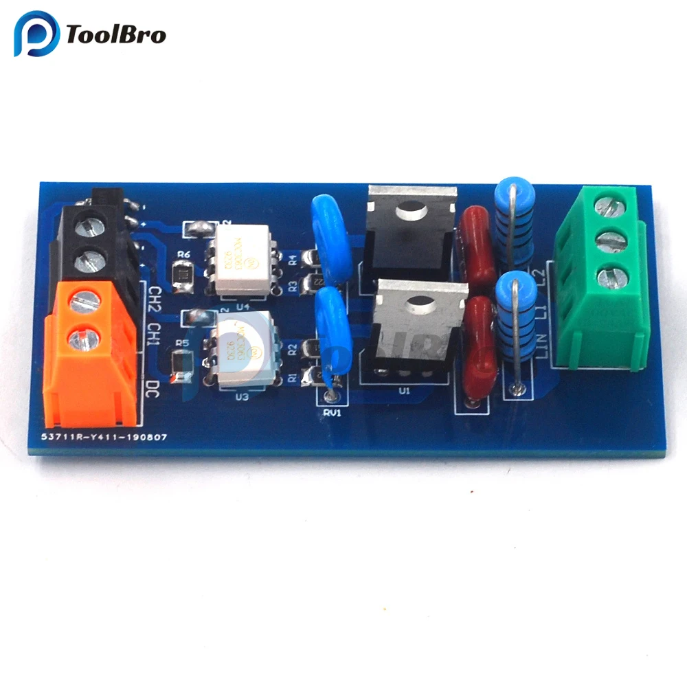 2 Channel Solid State Relay Module SSR with Photoelectric Isolation PNP NPN DC 24V to AC 8-230V 110V 220V PLC Amplifier Board