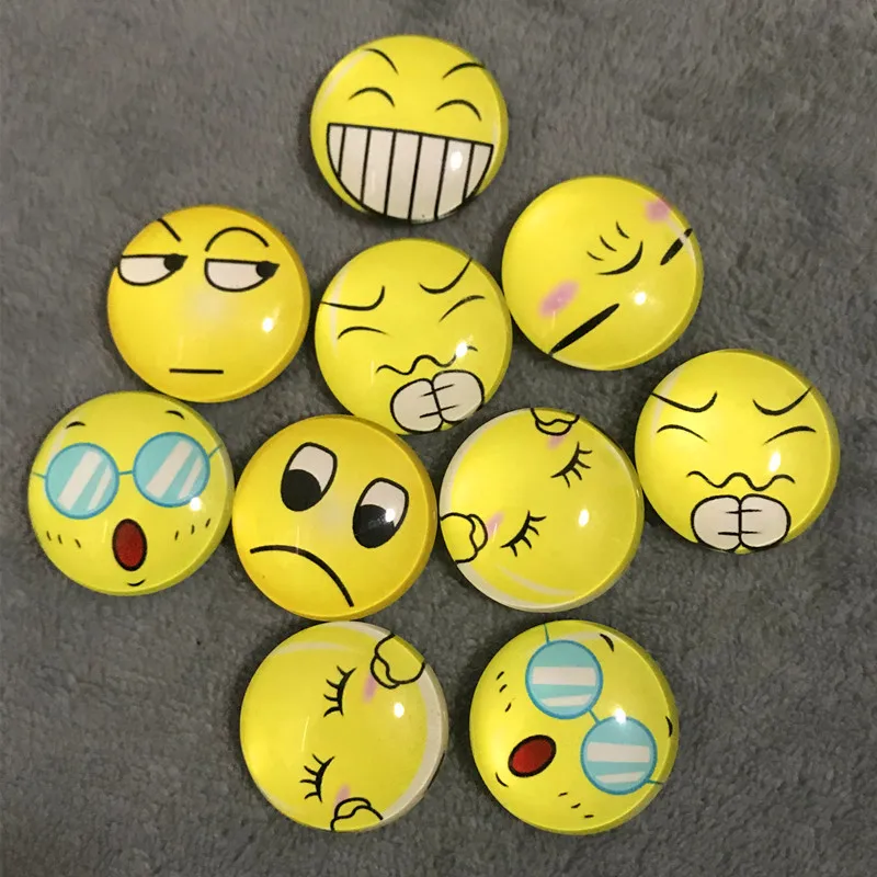 5/10pcs Random Design Assorted Smiling Crying Expression Cute Face Fridge Magnets DIY Home Decor Accessory Sticker