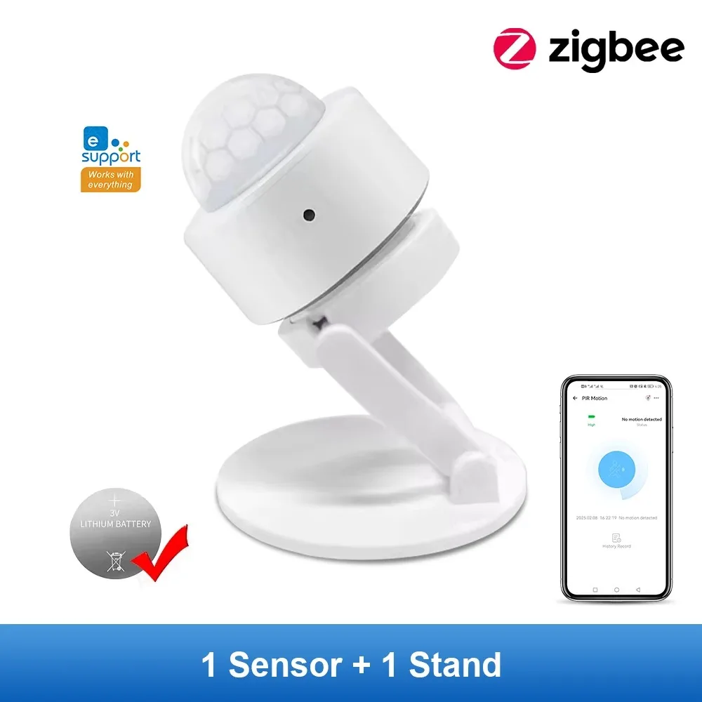 Tuya Zigbee PIR-bewegingssensor Infrarooddetectie van het menselijk lichaam Smart Home Security Alarm Detector Werkt met Alexa Google Assistant