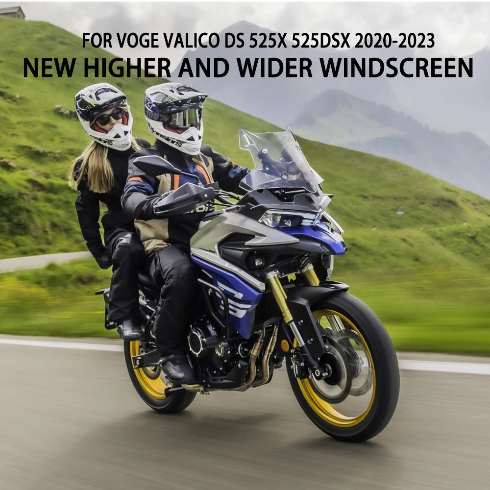 525 DSX Heightened and Widened  2020-2023 For VOGE Valico DS 525X 525DSX  New Windshield Second Generation Windshield