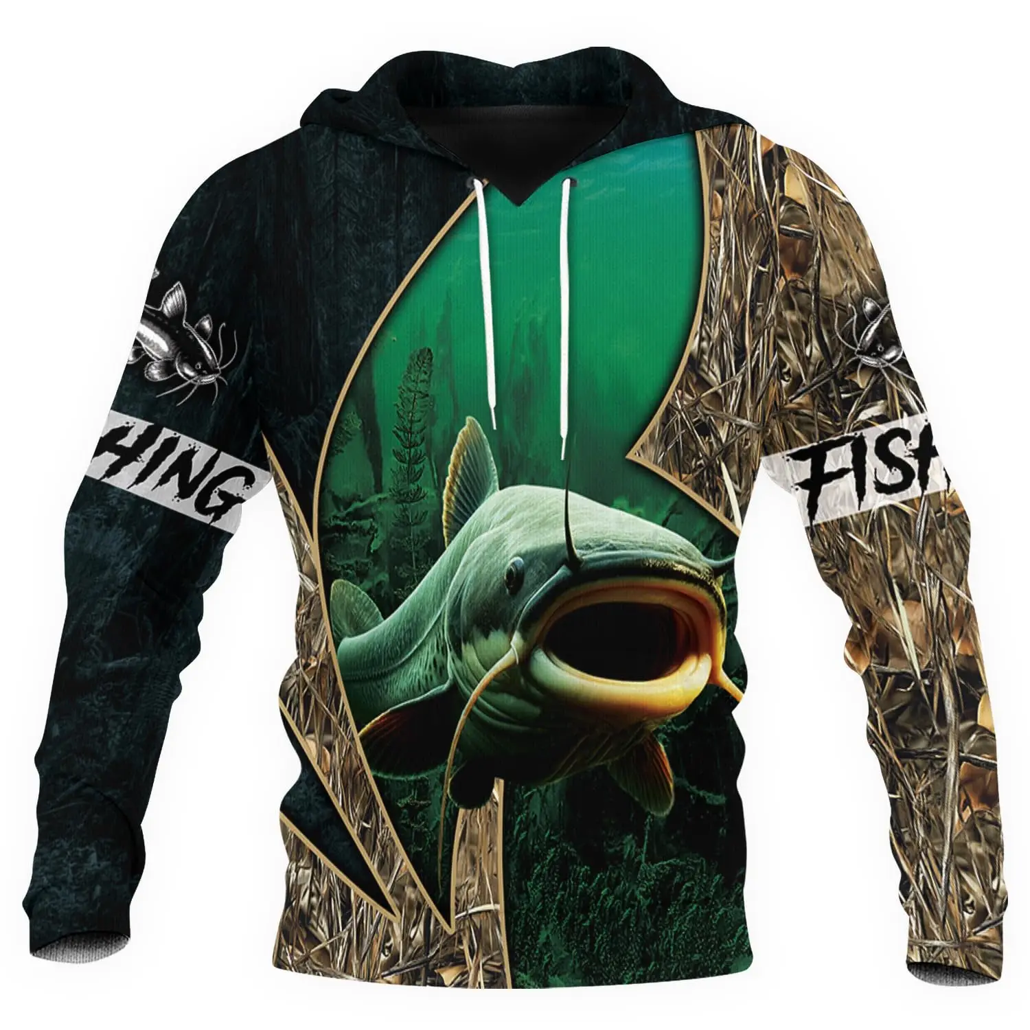 2025 أحدث الحب سمك السلمون المرقط الصيد ثلاثية الأبعاد طباعة موضة هوديي الرجال النساء Harajuku البلوز البلوز سترة غير رسمية قطرة الشحن القمم