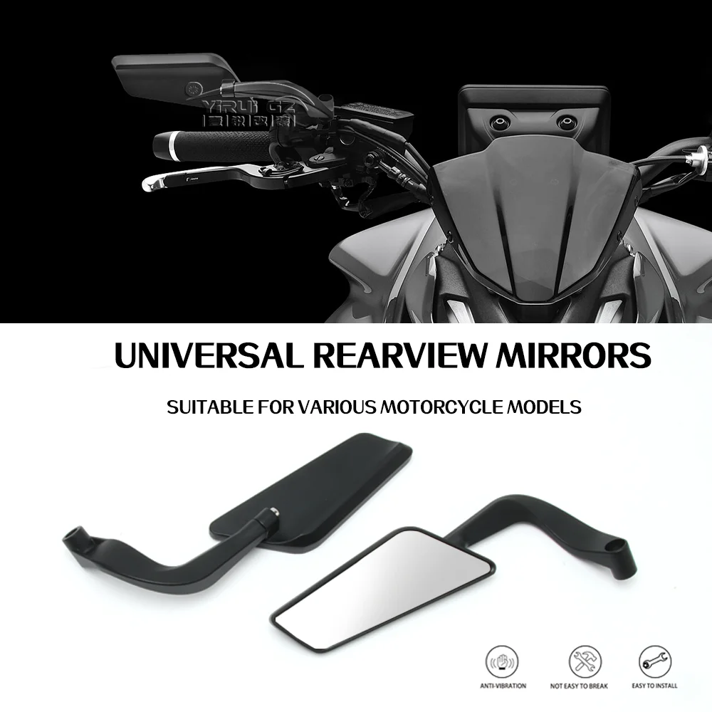 

Motorcycle Rearview Mirror Invisible Wing Adjustable Rotating Side View Mirror For YAMAHA MT03 MT07 MT09 MT09 MT10 SP ABS MT 07