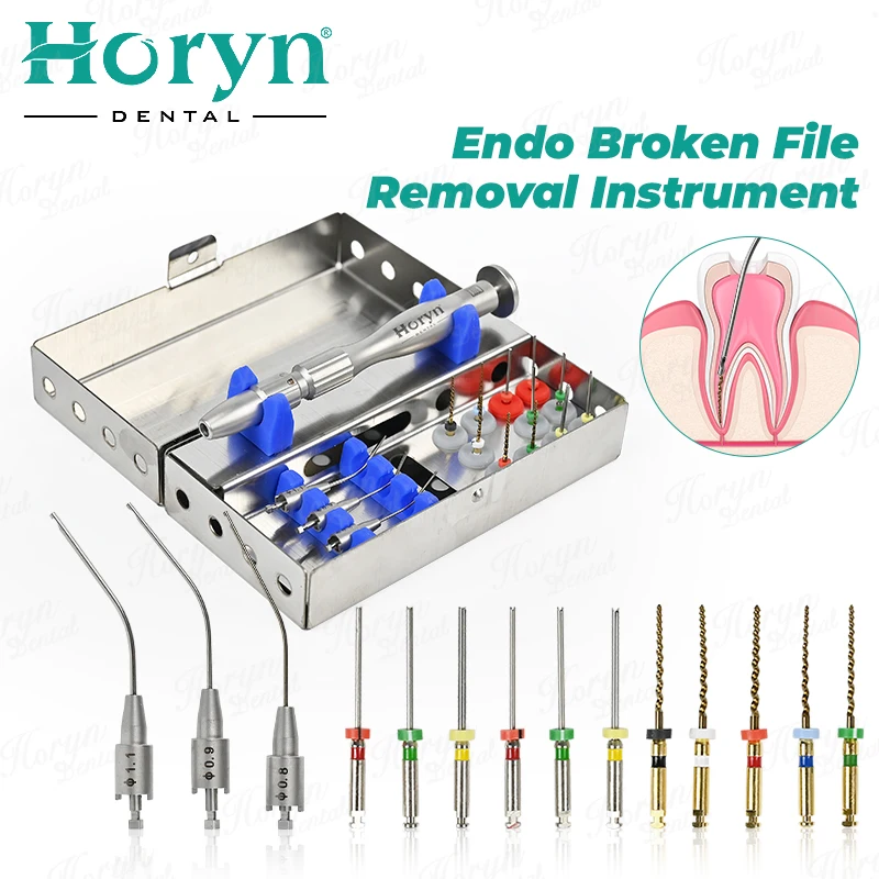 

1 Set den tal Endodontic Endo File Removal Instrument den tistry Root Canal File Extractor Endo Extractor for Clinic
