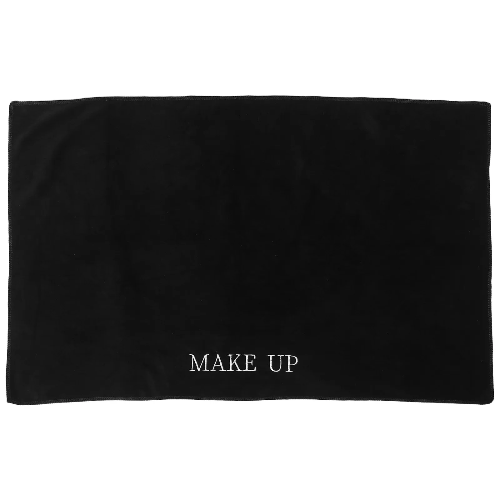Black Desk Mat Matte Tablecloth Makeup Vanity Top Protector 32x20 Salon Nail Art Photography Dresser