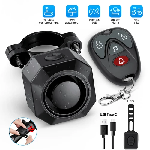 Alarma antirrobo inalámbrica para bicicleta, protección de seguridad, vibración, antirrobo, impermeable, motocicleta, Scooter, bicicleta, nueva