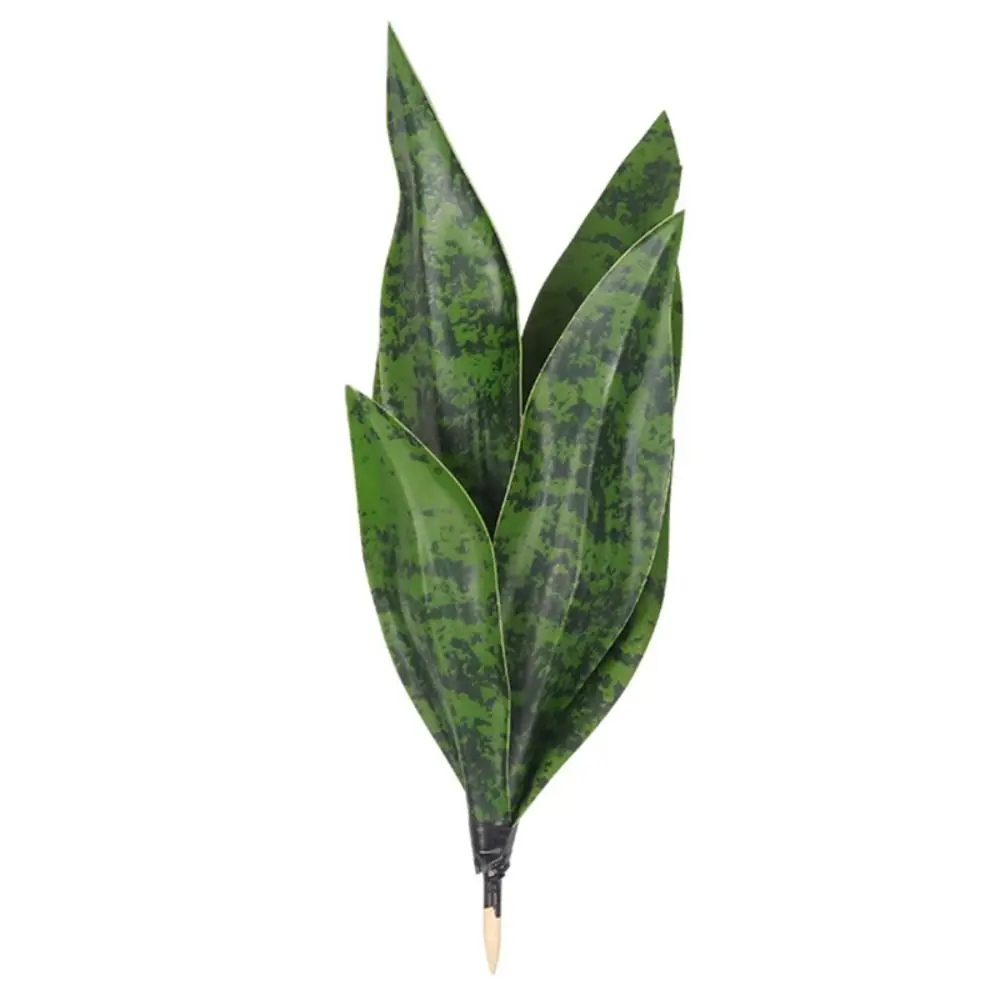 Craft Floral Arrangement Desktop Ornament Lifelike Greenery Orchid Grass ArtifIcial Snake Plant Sansevieria Trifasciata Prain