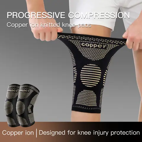1PC Copper Knee Brace for Arthritis Pain Support-Copper Knee Sleeve for knee pain Compression sleeve for Sports,Knee Pain Relief