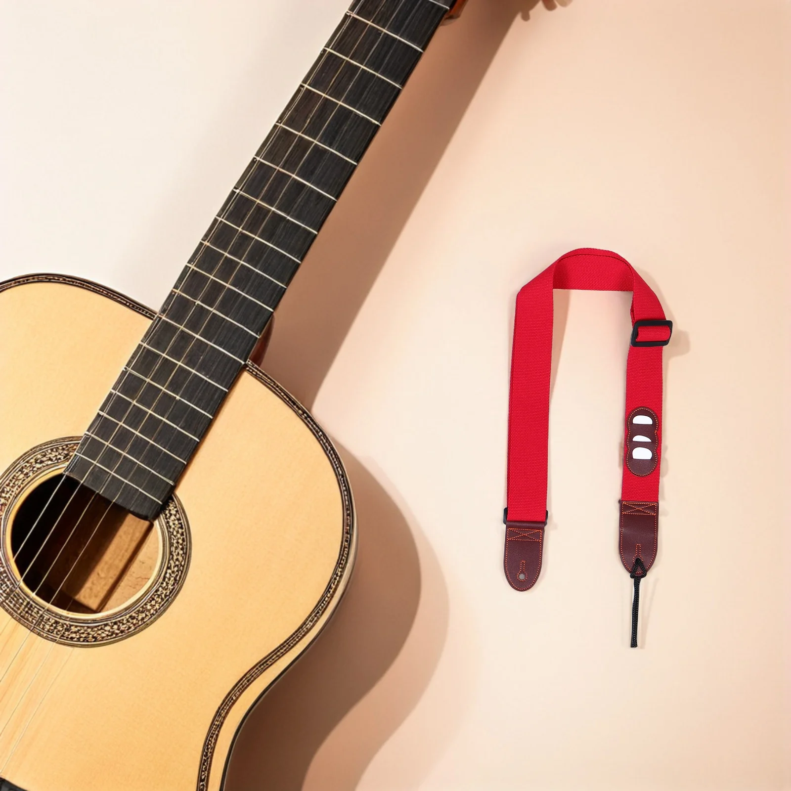 

Bass Straps Acoustic Guitar Belt Decorative Carrier Shoulder Electric Adjustable Folk