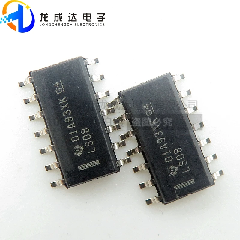 

30pcs original new SN74LS08DR screen printing LS08 SOP14 integrated circuit IC/logic chip