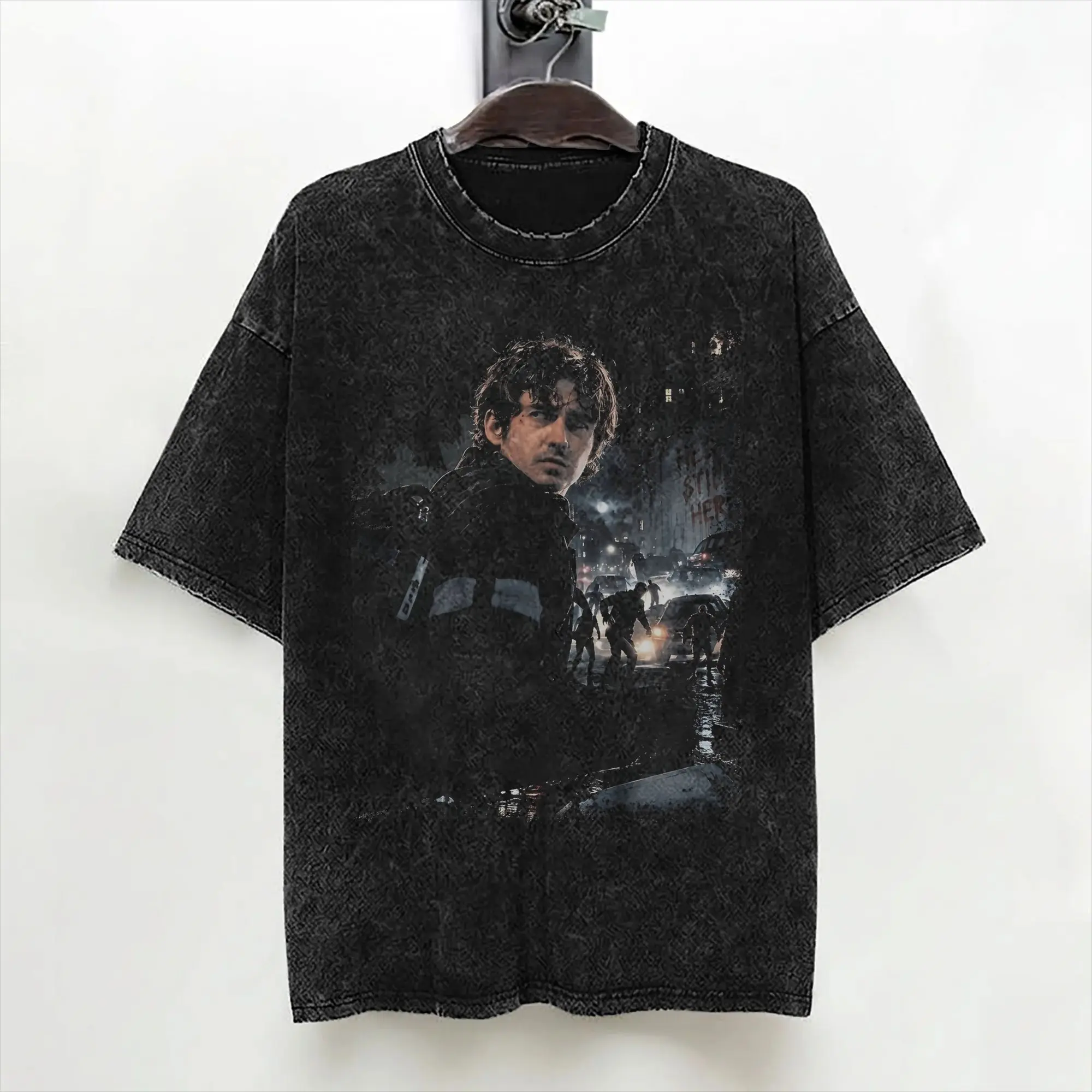 Austin Abrams as Bryan Washed T Shirts Streetwear Vintage T-Shirts  Tees Tops for Men Women 100% Cotton Harajuku Printed