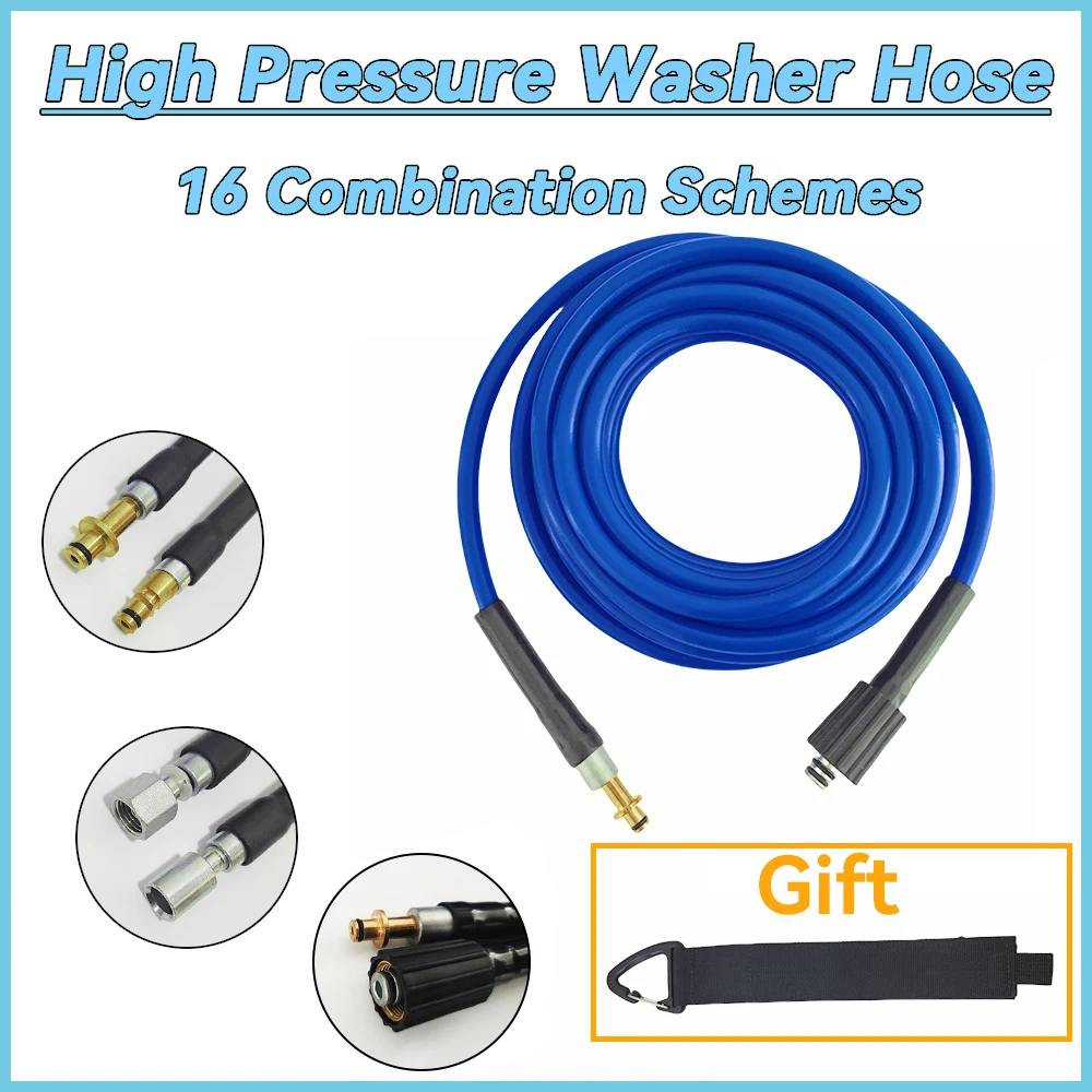 Pressure Washer Hose,Car wash Pipe,Flexible Kink Resistant Power Washer Hose For Parkside/LAVOR/Karcher/Bosch Cleaning Tools